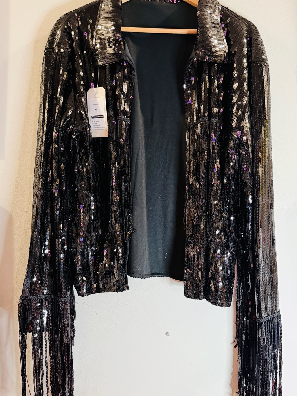 Sequin jacket
- Womens Statement Coat